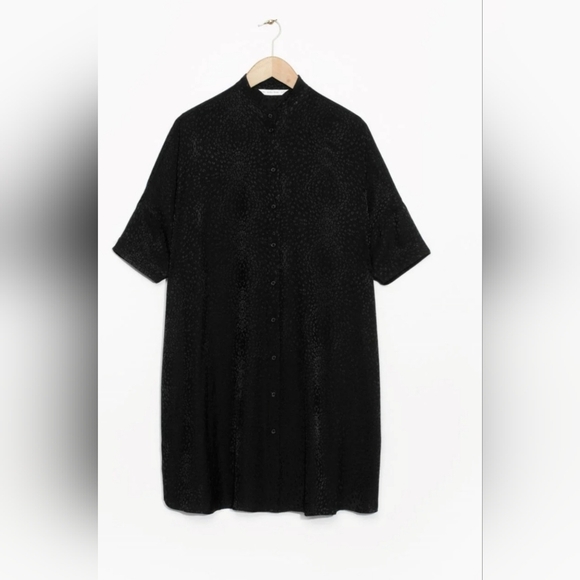 & Other Stories Button Down Oversized Shirt Dress Size 8 - Picture 1 of 7